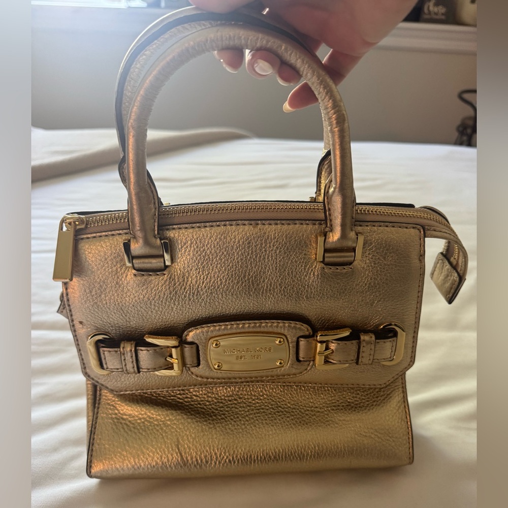 Michael Kors Metallic Gold Handbag